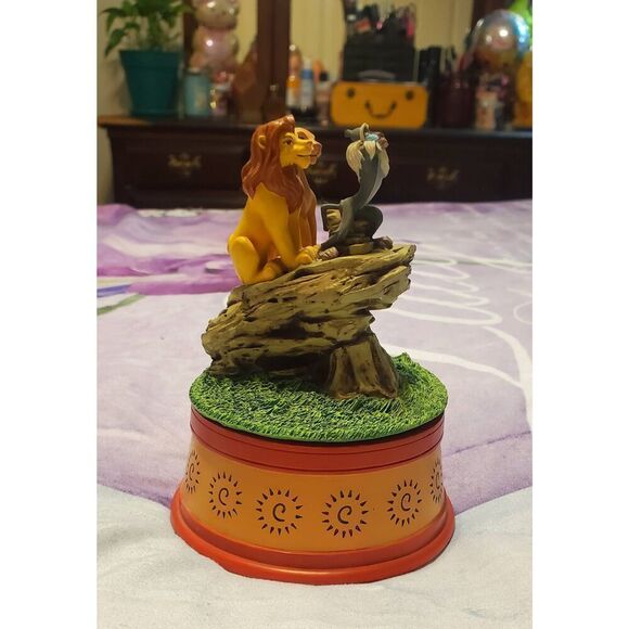DISNEY VINTAGE LION KING MUSICAL FIGURINE - Picture 1 of 6